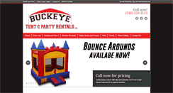 Desktop Screenshot of buckeyetentandpartyrentals.com